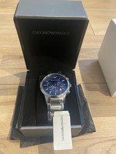MONTRE Homme EMPORIO ARMANI Chrono Date Bracelet et Cadran Argent 149,00€ Neuve