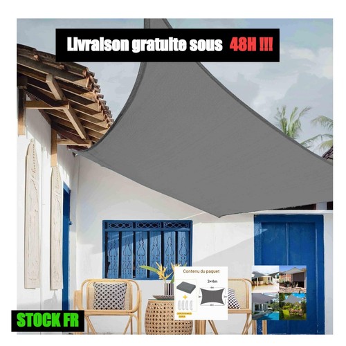 Voile ombrage rectangulaire - voile,