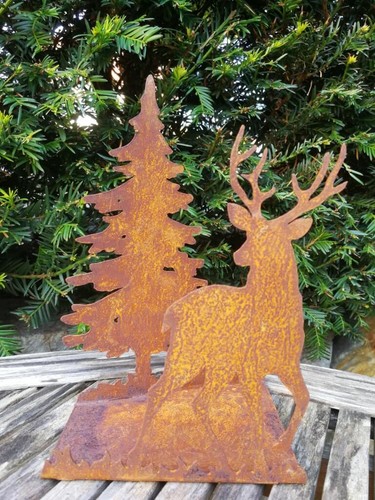 Porte bougie rouille noble - porte-bougie, en