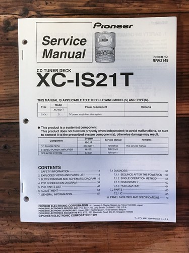 Pioneer is21t stereo - xc-is21t,
