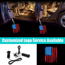 2x LED Car Door Vertical USA
