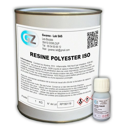 Résine polyester iso - , +