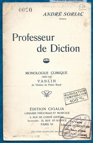 Professeur diction - diction,