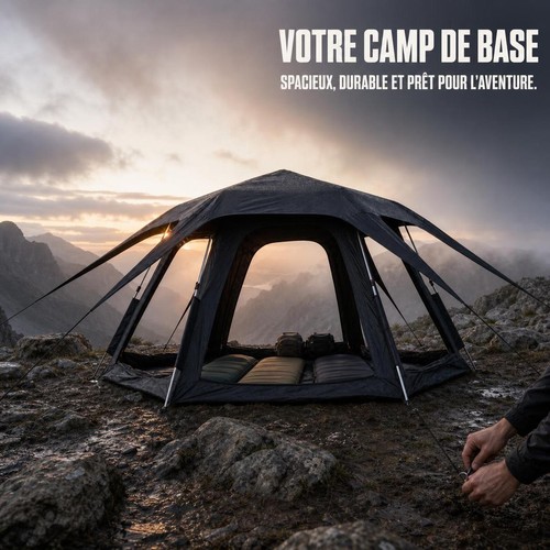 Tente camping familiale 4 - tente,