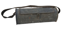 Caisse à Outils ancienne marmotte de Plombier en vieux zinc Galva vintage