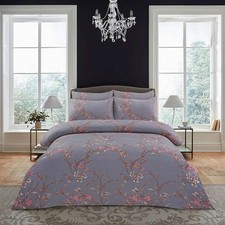 4 Pièce Floral Imprimé Housse de Couette Avec Drap Et Taie Oreiller Ensemble