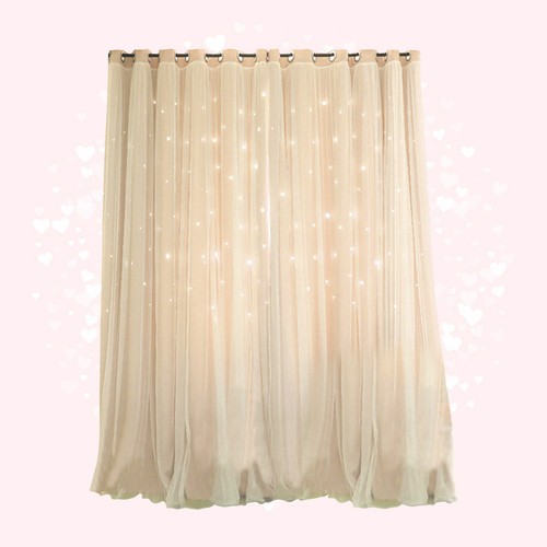 Rideau double couche - couche, opaque