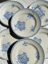 6 Assiettes Dessert Oiseaux