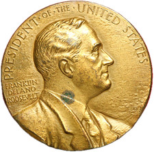 #16848 - Médaille ROOSEVELT Président of the United States 75 mm