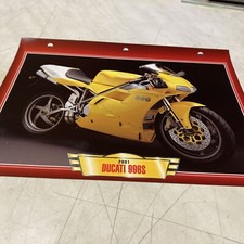 Ducati 996 S 2001 996S fiche carte moto passion collection Atlas