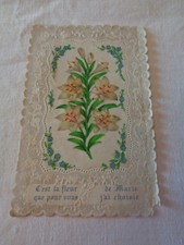 CANIVET IMAGE PIEUSE COULEUR ANCIENNE DENTELLE   FLEUR DE MARIE 