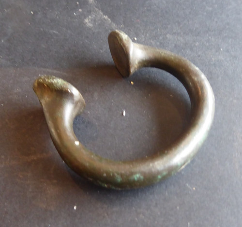 Antique bracelet bronze - bracelet,