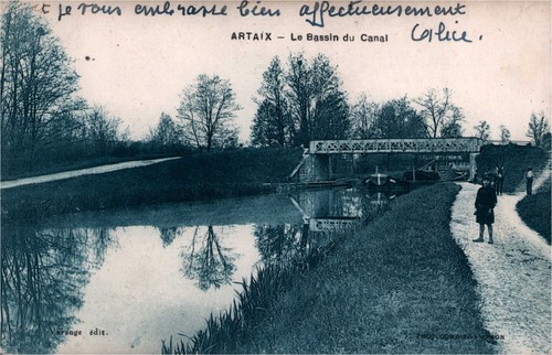 Cpa artaix le bassin du - 71,