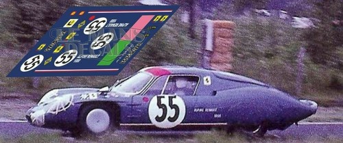 Décal alpine m64 mans 1967 - alpine,