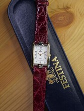 Montre Festina 8891 Quartz, boitier Bi-couleur, bracelet crocodile véritable