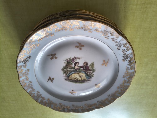 Assiettes plates six - plates,