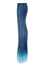 2 Clip Extension Cheveux Mèches Bleu Lisse 45cm YZF-P2S18-T4027TTF2513