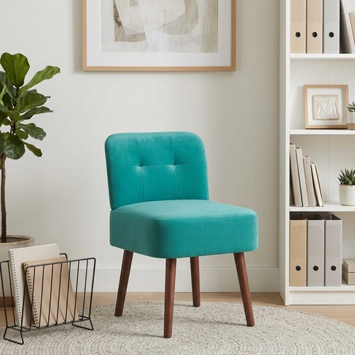Fauteuil pantoufle velours - à,