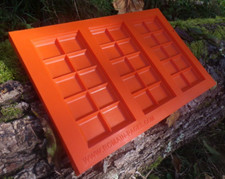MOULE A CHOCOLAT POUR 3 TABLETTES ROMAIN-PAGES - POLYCARBONATE PLASTIQUE RIGIDE