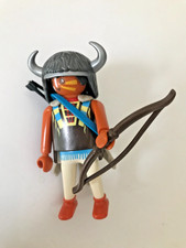 PLAYMOBIL personnage indien arc tète de bison  WESTERN