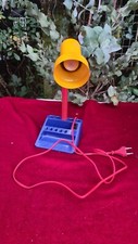Lampe bureau enfant avec porte crayon vintage en tôle