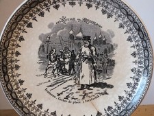 Assiette Terre de Fer Choisy le Roi, Voyage en Russie n°5 Traineau, Isvotschik