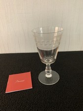 7  verres à eau gravé frise grecque en cristal de Baccarat (prix à la pièce)