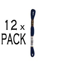 12x Anchor Torsade 8m, bleu nuit, coton, couleur 150, 6 fils