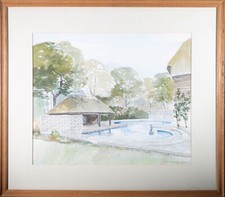 J.W. Jenkins - 1964 Aquarelle, Piscine