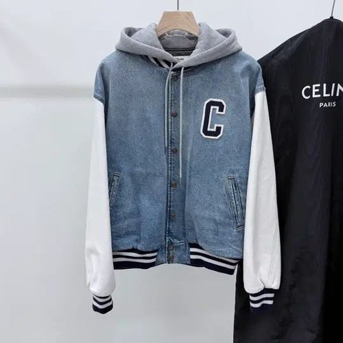 Celine denim teddy hooded - celine,