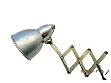 Applique murale accordeon 1950 vintage lamp zigzag design lampe atelier