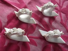 4  anciens ronds de serviette