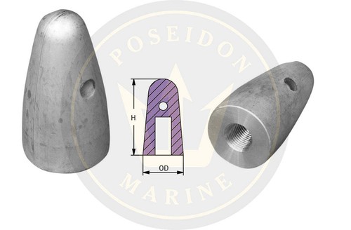 Recmar arbre écrou zinc anode - Écrou,