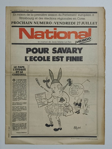 Front national hebdo - front,