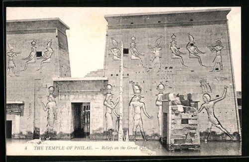 Cpa philae the temple - cpa,