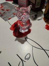 Chat en Cristal Daum Signé