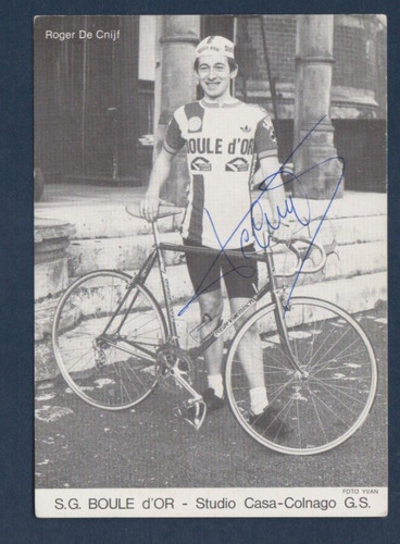 Cyclisme carte cycliste roger - carte,