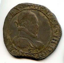 Henri III (1574-1589) 1/2 Franc 1578 S Troyes Rare