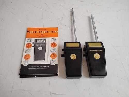 Pair vintage space - of, space-phone