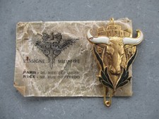 Rare insigne militaire 151ème RI Bataillon de Marche Extrême Orient EO Indochine