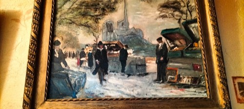 Beau tableau vue paris - beau, de