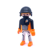 PLAYMOBIL * TOP AGENTS * Homme Blond Combinaison Casque Noir Gants Orange 5286