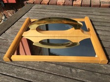 Ancien plateau miroir art - plateau,