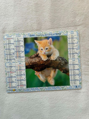 Calendrier oller almanach - calendrier,