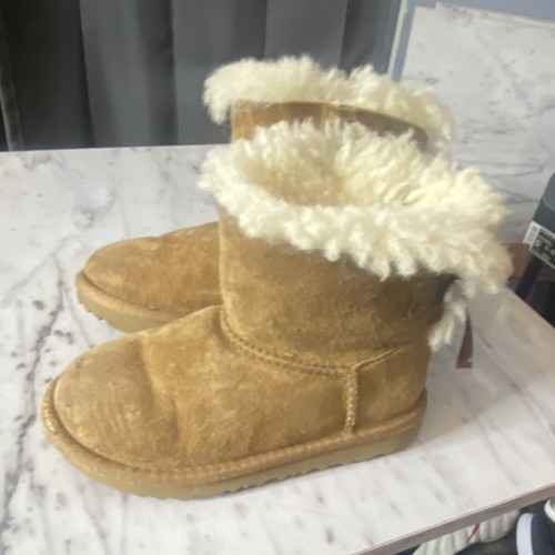 Ugg girls brown suede - brown,