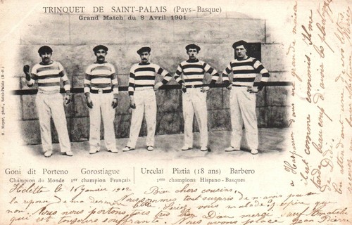 Cpa trinquet saint palais - de, saint-palais