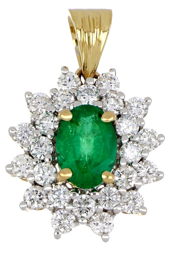 Pendentif solitaire diamant - pendentif,