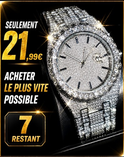 Montre homme luxe argentée - montre,