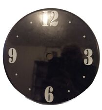 Vintage cadran horloge émaillé bleu marine chiffre blanc 1980 