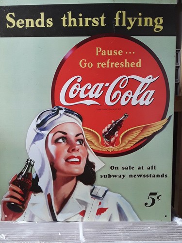 Coca cola sends - sends, flying